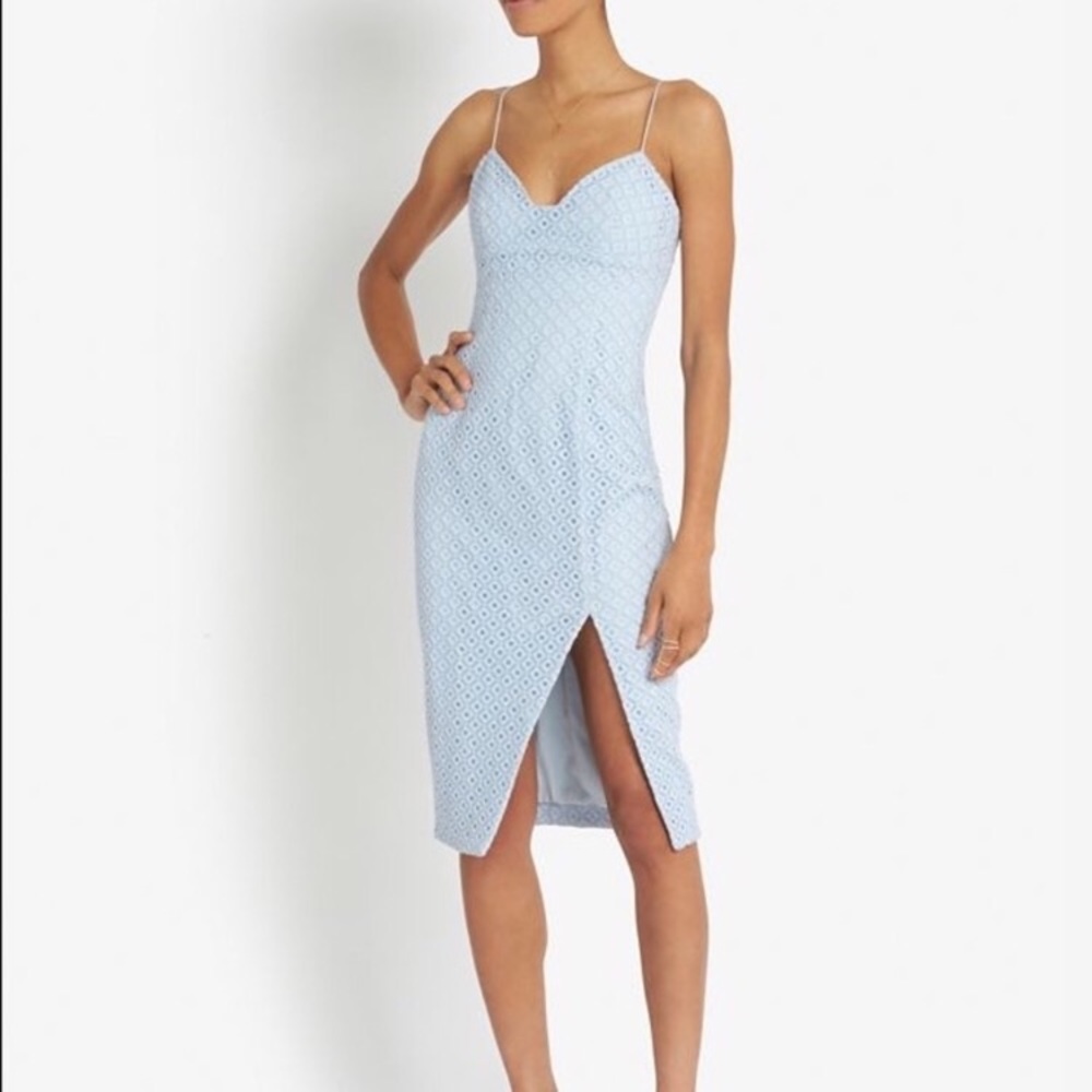 Nicholas guipure lace blue dress 👗